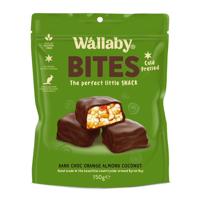 Wallaby Dark Choc Orange Almond Coconut Bites